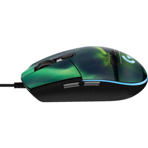 StockTrek Aurora Borealis Over Tjeldsundet in Norway G203 Prodigy RGB Wired Gaming Mouse Skin